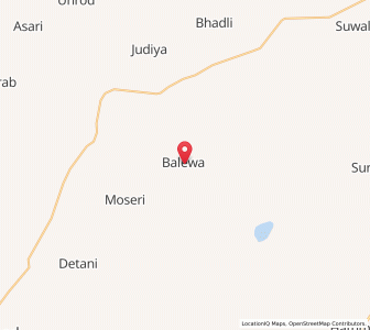Map of Balewa, Rajasthan