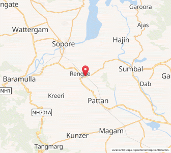 Map of Balgund, Kashmir