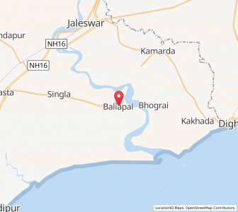 Map of Baliapal, Odisha