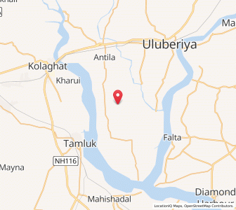 Map of Balikuria, West Bengal