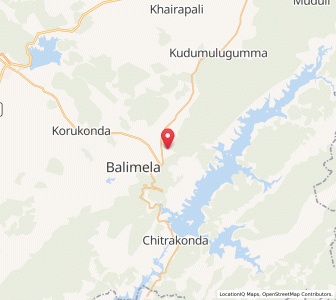 Map of Balimela, Odisha