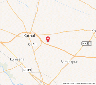 Map of Balinda, Uttar Pradesh