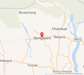 Map of Balipara, Assam