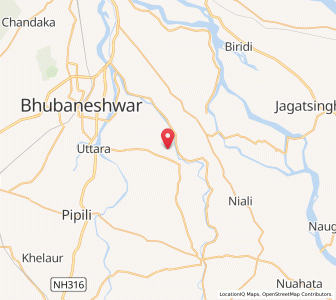 Map of Balipatna, Odisha