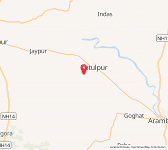 Map of Balitha, West Bengal