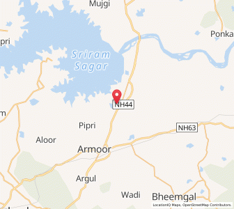 Map of Balkonda, Andhra Pradesh