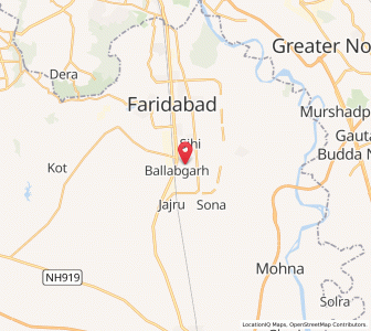 Map of Ballabgarh, Haryana
