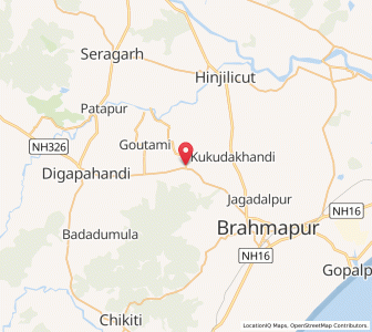 Map of Ballipada, Odisha