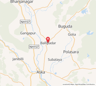 Map of Ballipadar, Odisha