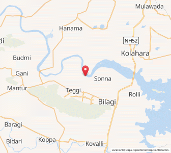 Map of Ballur, Karnataka