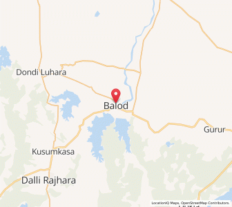 Map of Balod, Chhattisgarh