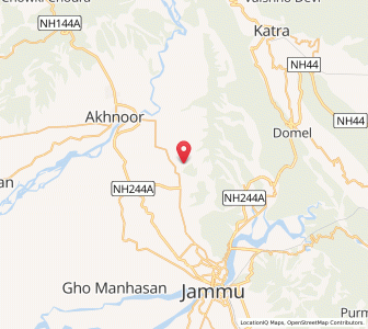 Map of Balowan, Kashmir