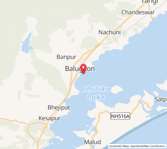 Map of Balugan, Odisha