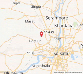 Map of Baluhati, West Bengal