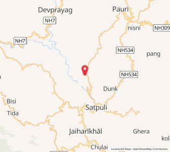Map of Baluni, Uttarakhand