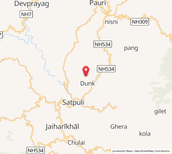 Map of Balunigaon, Uttarakhand