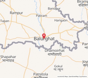 Map of Balurghat, West Bengal