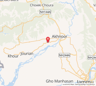 Map of Bamal, Kashmir