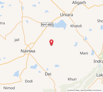 Map of Bamangaon, Rajasthan