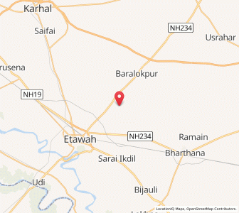 Map of Bamanpur, Uttar Pradesh