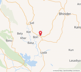 Map of Bambora, Rajasthan