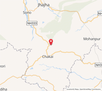 Map of Bamdah, Bihar