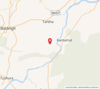 Map of Bamini, Odisha