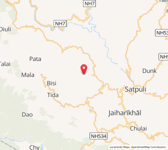 Map of Bamoli, Uttarakhand