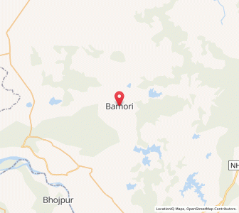 Map of Bamori, Madhya Pradesh