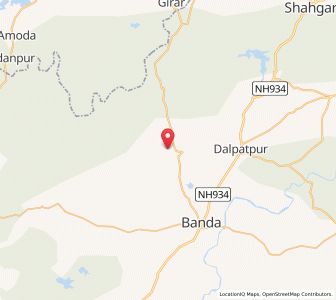 Map of Bamorishahgarh, Madhya Pradesh