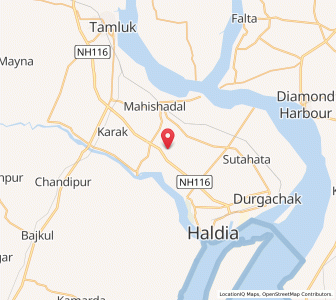 Map of Bamunla, West Bengal
