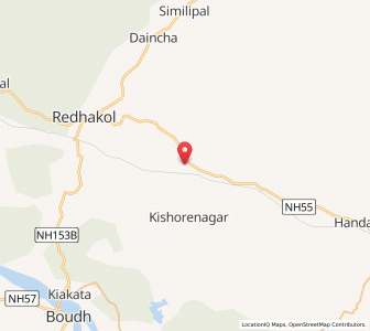 Map of Bamur, Odisha