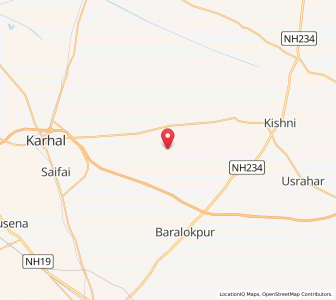 Map of Bamuri, Uttar Pradesh