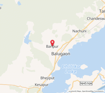 Map of Banapur, Odisha