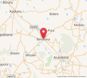 Map of Banavar, Karnataka