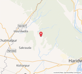 Map of Bandarjud, Uttarakhand