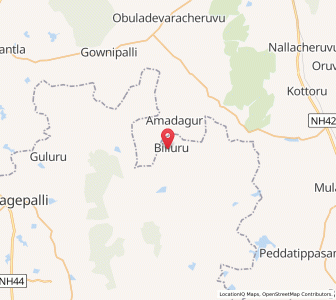 Map of Bandarlapalli, Karnataka