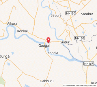 Map of Bandebamli, Karnataka