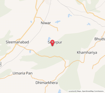 Map of Bandhavgarh, Madhya Pradesh