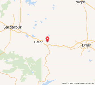 Map of Bandheri, Madhya Pradesh