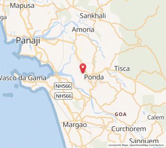Map of Bandora, Goa