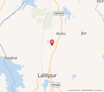 Map of Bandpura, Uttar Pradesh