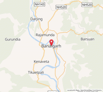 Map of Banei, Odisha