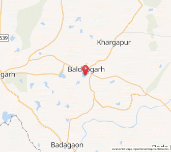 Map of Banera, Madhya Pradesh
