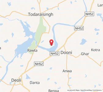 Map of Baneria, Rajasthan