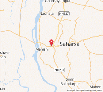 Map of Bangaon, Bihar