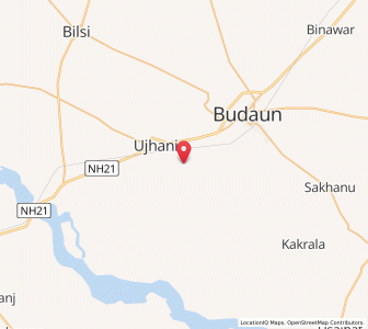 Map of Bangawan, Uttar Pradesh