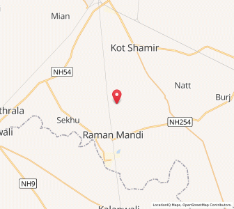 Map of Bangi Kalan, Punjab