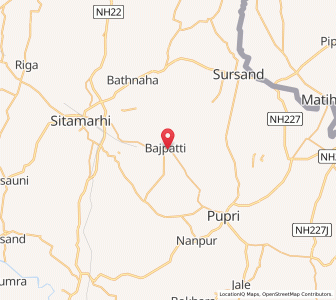 Map of Bangoan, Bihar