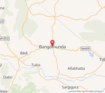 Map of Bangomunda, Odisha